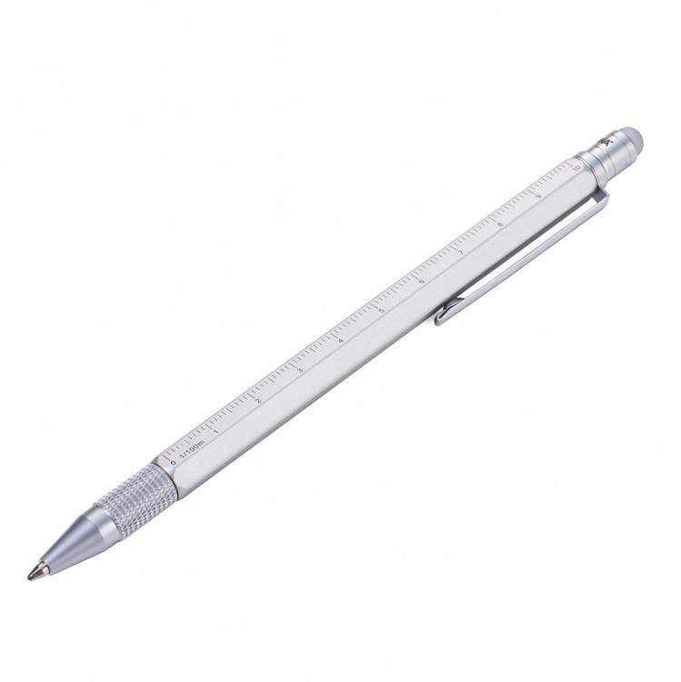 Troika PIP28/SI Ручка шариковая многофункциональная "CONSTRUCTION SLIM"