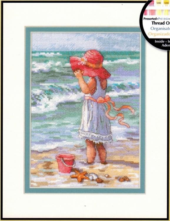 Набор для вышивания Dimensions 65078 Girl at the Beach