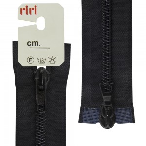 Riri 2522084/80/2110 Молния спираль, разъемная, 2 замка, 6 мм, 80 см, черный