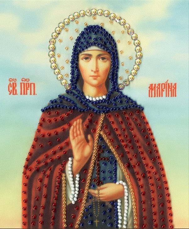 Набор для вышивания Золотое руно РТ-145 Икона Святой Преподобной Марины