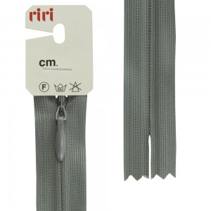 Riri 6010917/60/2107 Молния потайная, неразъемная, 4 мм, 60 см, серо-зеленый