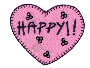 HKM 35461/1SB Термоаппликация "Сердечко Happy!!"