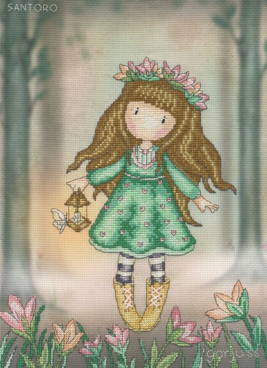 Набор для вышивания Bothy Threads XG53 Woodland Wildflower (Лесной цветок)