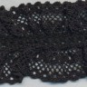 Matsa 074057/4 Кружево-рюш на резинке, ширина 40 мм, цвет черный