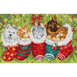 LetiStitch L9940 Dogs and Cats in Stockings (Собаки и кошки в чулках)