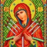 Каролинка ТКБИ 4018/1 Богородица Семистрельная