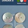 Sandra CARD033 Пуговицы, натуральный