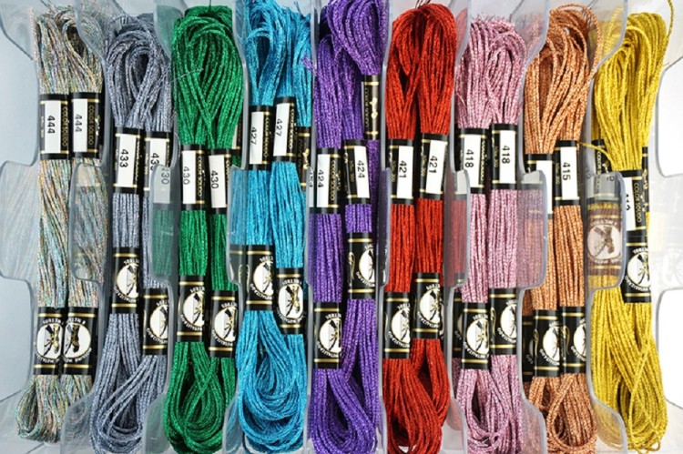 Finca 14EXP.06 Набор мулине металлик 54 шт, 9 цветов