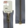 Riri 3523224/70/2121 Молния металлическая, разъемная, 6 мм, 70 см, серый стальной