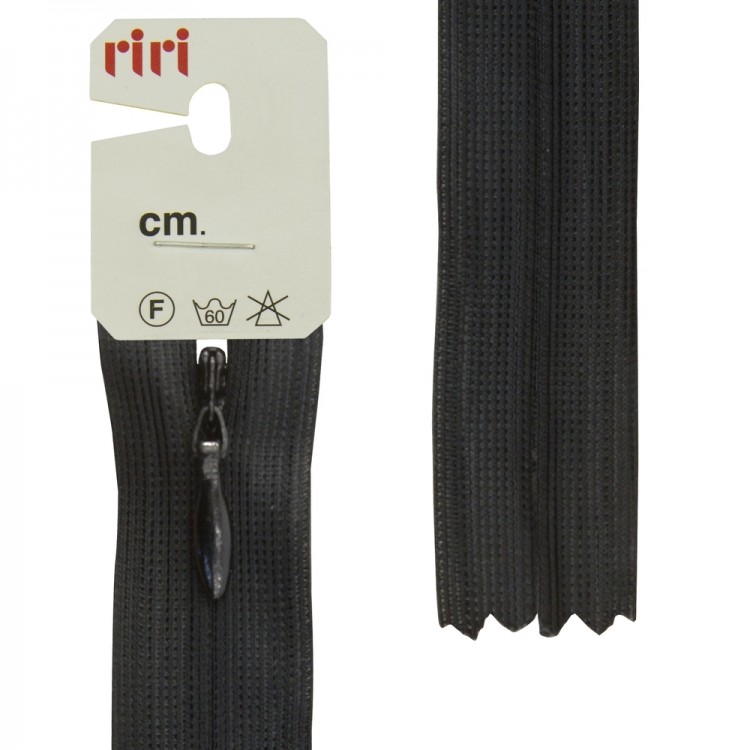 Riri 6010917/60/2110 Молния потайная, неразъемная, 4 мм, 60 см, черный