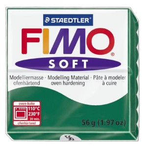 Fimo 8020-56 Полимерная глина Soft изумруд