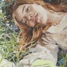 Ежедневник с женскими портретами (девушка на велосипеде)