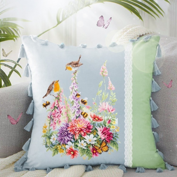 Набор для вышивания Чудесная игла 130-032 Звонкие малиновки