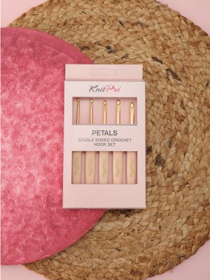 KnitPro 30990 Набор крючков для вязания с эргономичной ручкой "Petals" (Лепестки)