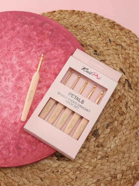 KnitPro 30990 Набор крючков для вязания с эргономичной ручкой "Petals" (Лепестки)