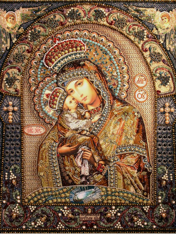 Набор для вышивания Образа в каменьях 7751 Икона Почаевской Божией Матери