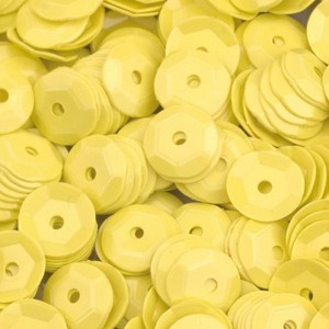 Efco 1026807 Пайетки круглые "Чашечки", 4000 шт, 40 г, желтые