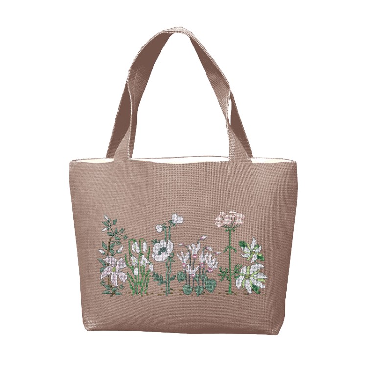 Набор для вышивания Le Bonheur des Dames 8018 Сумка "Handbag White Flowers" (Белые цветы)