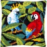 Набор для вышивания Vervaco PN-0186881 Подушка "Птицы тропиков"