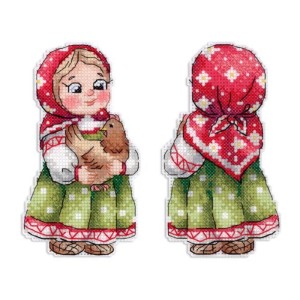 Жар-Птица Р-1170 Девочка с курочкой