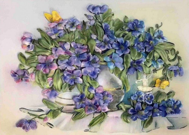 Набор для вышивания Каролинка КЛ(Н)-3019 Первоцветы