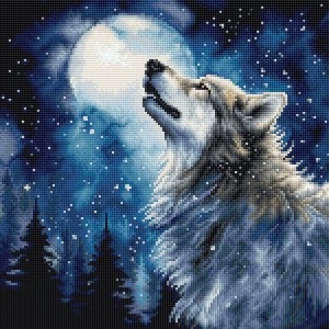 LetiStitch L9923 Midnight snowfall (Полуночный снегопад)
