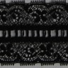 LAKIDAIN MALE/23 Кружево-рюш, цвет черный, ширина 55 мм