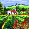 Collection D'Art 11556 Ткань с рисунком для вышивания