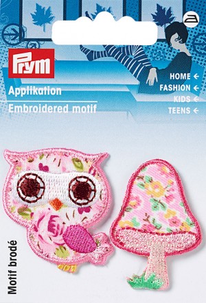 Prym 923187 Термоаппликации "Сова и грибок"
