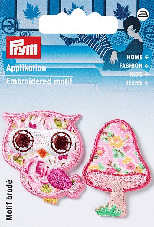 Prym 923187 Термоаппликации "Сова и грибок"