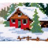 Набор для вышивания Vervaco PN-0188593 Подушка от сквозняка "Зимний пейзаж"