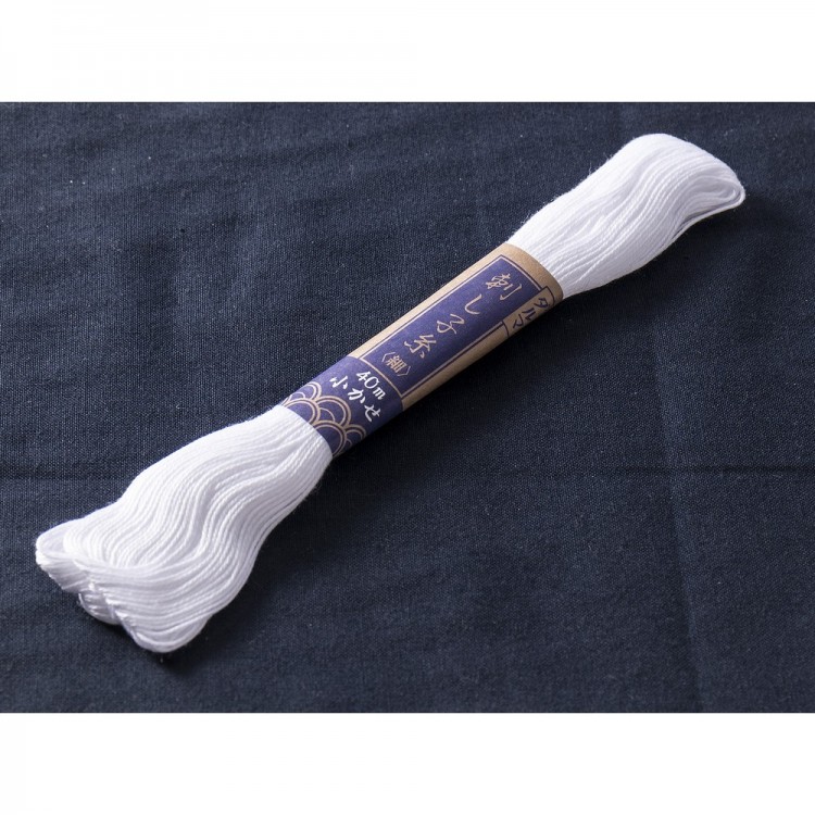 Hemline ERS.008 Нить для вышивки сашико, 40 м, цвет белый