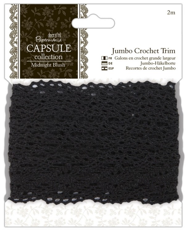 Docrafts PMA358206 Тесьма кружевная декоративная Midnight Blush