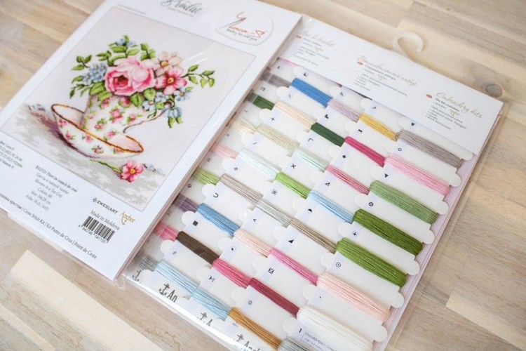 Набор для вышивания Luca-S BA2321 Цветы в чайной чашке