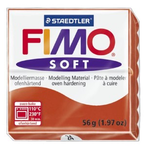 Fimo 8020-24 Полимерная глина Soft индийский красный