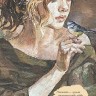 Ежедневник с женскими портретами (девушка на качелях)