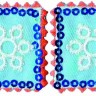 HKM 33235/SET Термоаппликации "Briefmarke mit Schneeflocke"