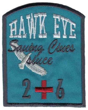 HKM 33397/1SB Термоаппликация "Hawk Eye, Saving Lines Since 2+6"