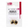 Efco 1037009 Глазки для мишек Тедди и кукол на металлической петле, желтые, 14 мм