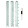 American Crafts 660082 Набор линеек и кисти с резервуаром для воды "Rulers and Guides Tear Guides" для декоративных срезов
