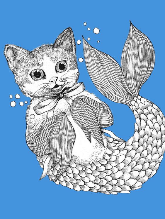 Раскраска Юко Хигучи. Мяузей.