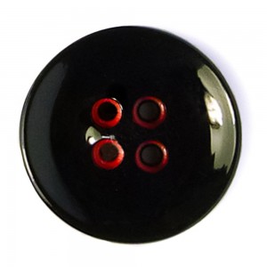 Disboton 14755-15-00RED/4 Пуговицы Elegant, черный с красным