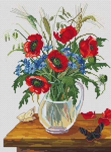 Набор для вышивания Белоснежка 6023-14 Букет полевых цветов