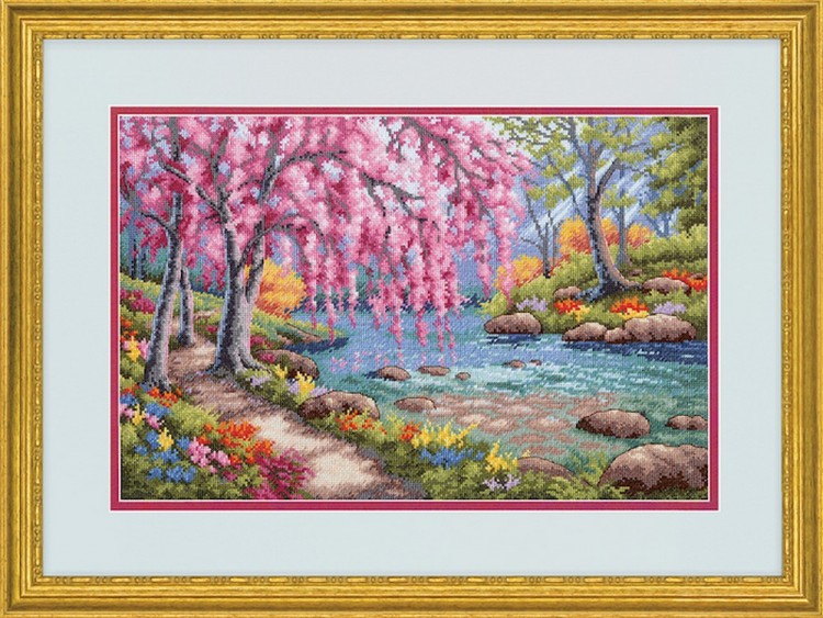 Набор для вышивания Dimensions 70-35374 Cherry blossom creek