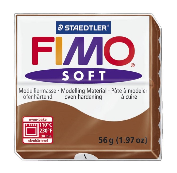 Fimo 8020-7 Полимерная глина Soft карамель