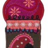 HKM 32572/1SB Термоаппликация "Коричневая мечеть и розовое"