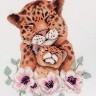 Набор для вышивания Кларт 8-506 Мать и дитя. Леопарды