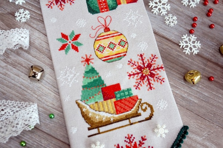 Марья Искусница 21.003.11 Вымпел "Зимнее новогоднее"