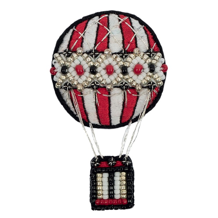 Набор для вышивания Кларт 10-517 Брошь "Винтажный воздушный шар"