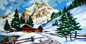 Collection D'Art 11561 Ткань с рисунком для вышивания